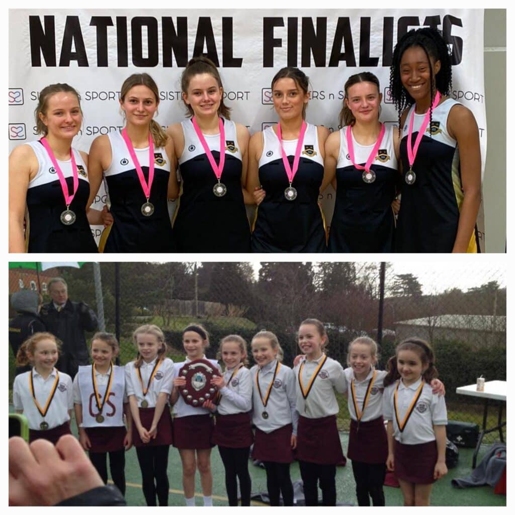 Silver Medals for Netball 1st Team - Caterham School